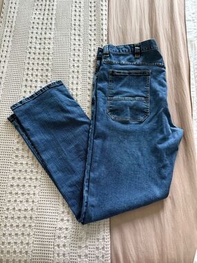 Men's Ridgecut Straight Fit Blue Jeans Size 38x34